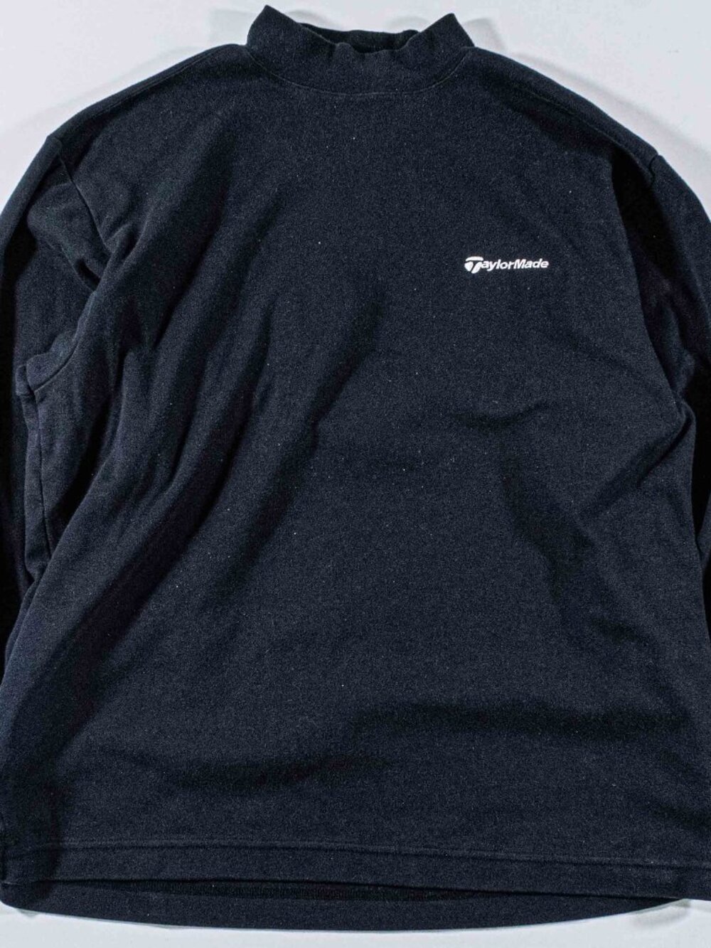 Vintage TaylorMade Mock Neck Shirt Black Made In Japan Streetwear Retro Golf OS
